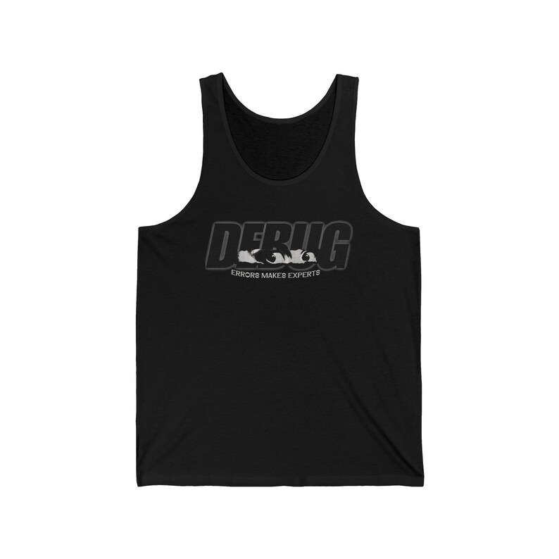 Programmer Debug Tank Top, Errors Make Experts, Software Developer Humor image 3