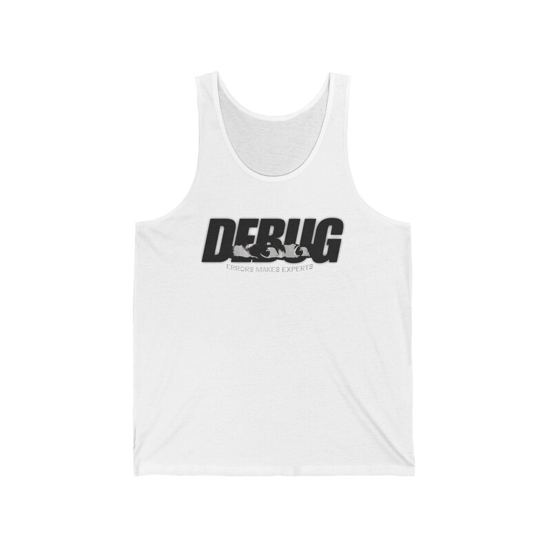 Programmer Debug Tank Top, Errors Make Experts, Software Developer Humor image 1