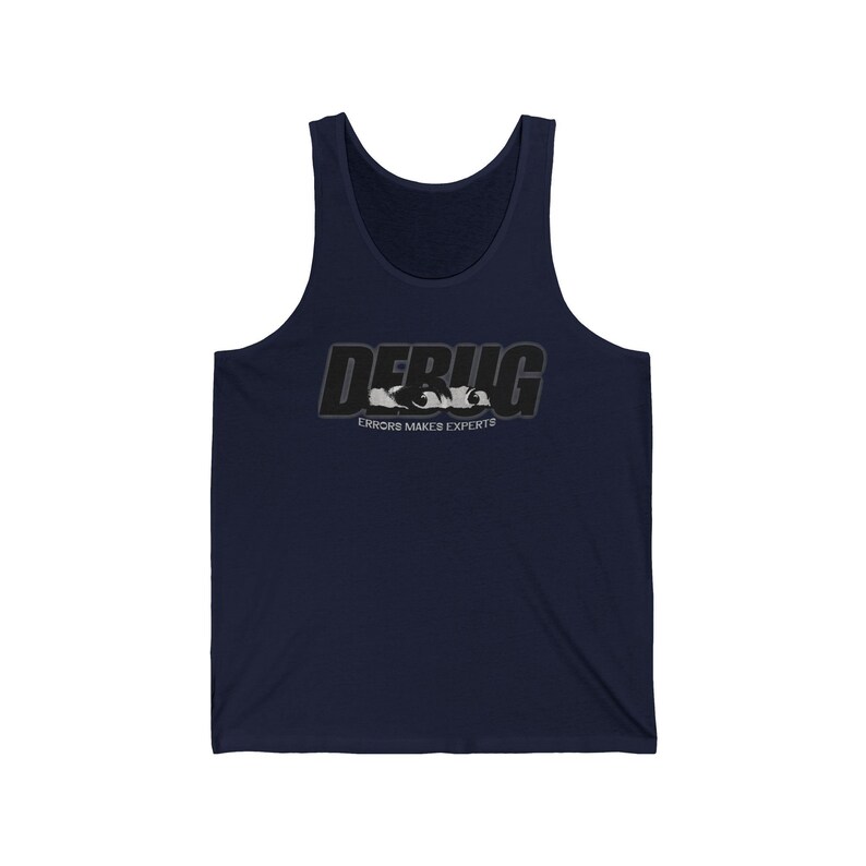 Programmer Debug Tank Top, Errors Make Experts, Software Developer Humor image 7