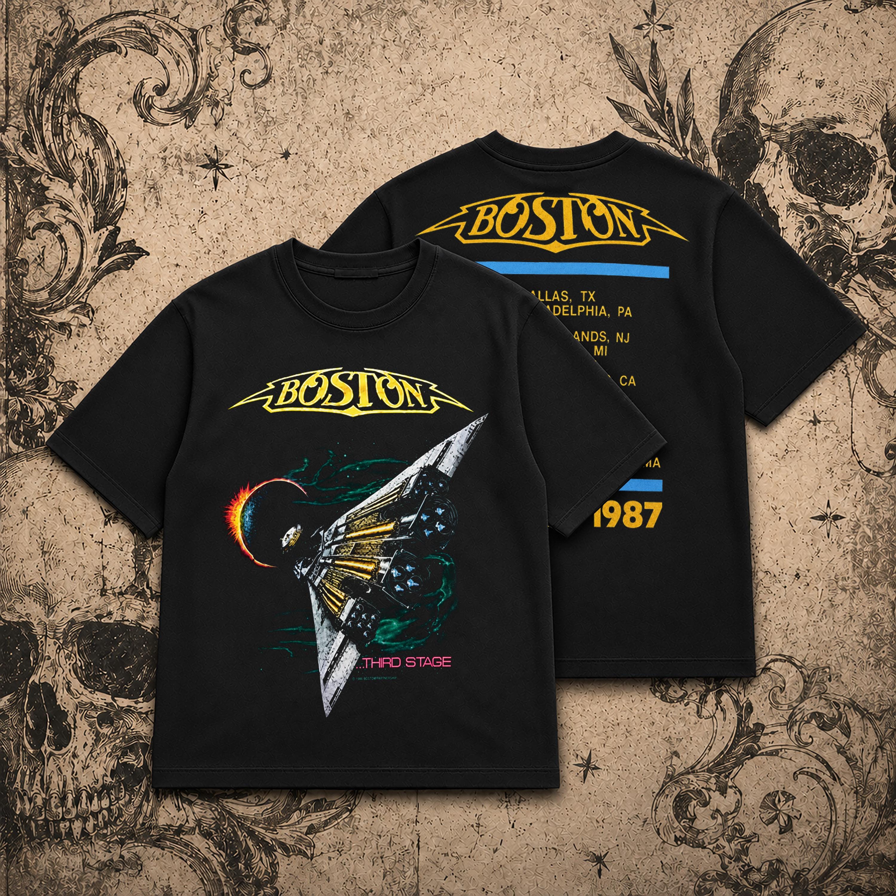 Boston 1987 Tour Tshirt - Etsy
