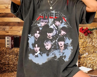 Camiseta K-Pop inspirada en ATEEZ / Camiseta gráfica no oficial hecha por fans / Camiseta vintage de K-pop