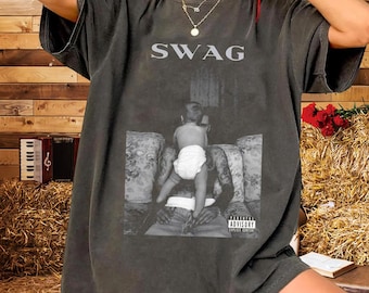 Justin Bieber inspiriertes SWAG Vintage T-Shirt, Retro Popstar Grafik T-Shirt, Y2K Streetwear Shirt, 90er Jahre Stil Musik Fan Tribut T-Shirt