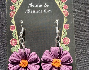 Handmade Polymer Clay flower Earrings | Whimsical Cottagecore Fairycore Jewelry