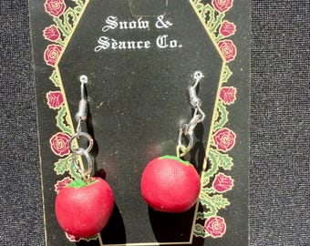 Handmade Tiny Tomato Earrings | Polymer Clay Food Jewelry | Cute Cottagecore Earrings | Whimsical Garden Jewelry | Gift for Food Lovers