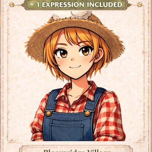 pngtuber Model chicken girl | stream Ready | 1 Expressions | anime vtuber Avatar