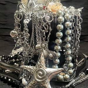 Mystery jewelry jar silver - Etsy 日本