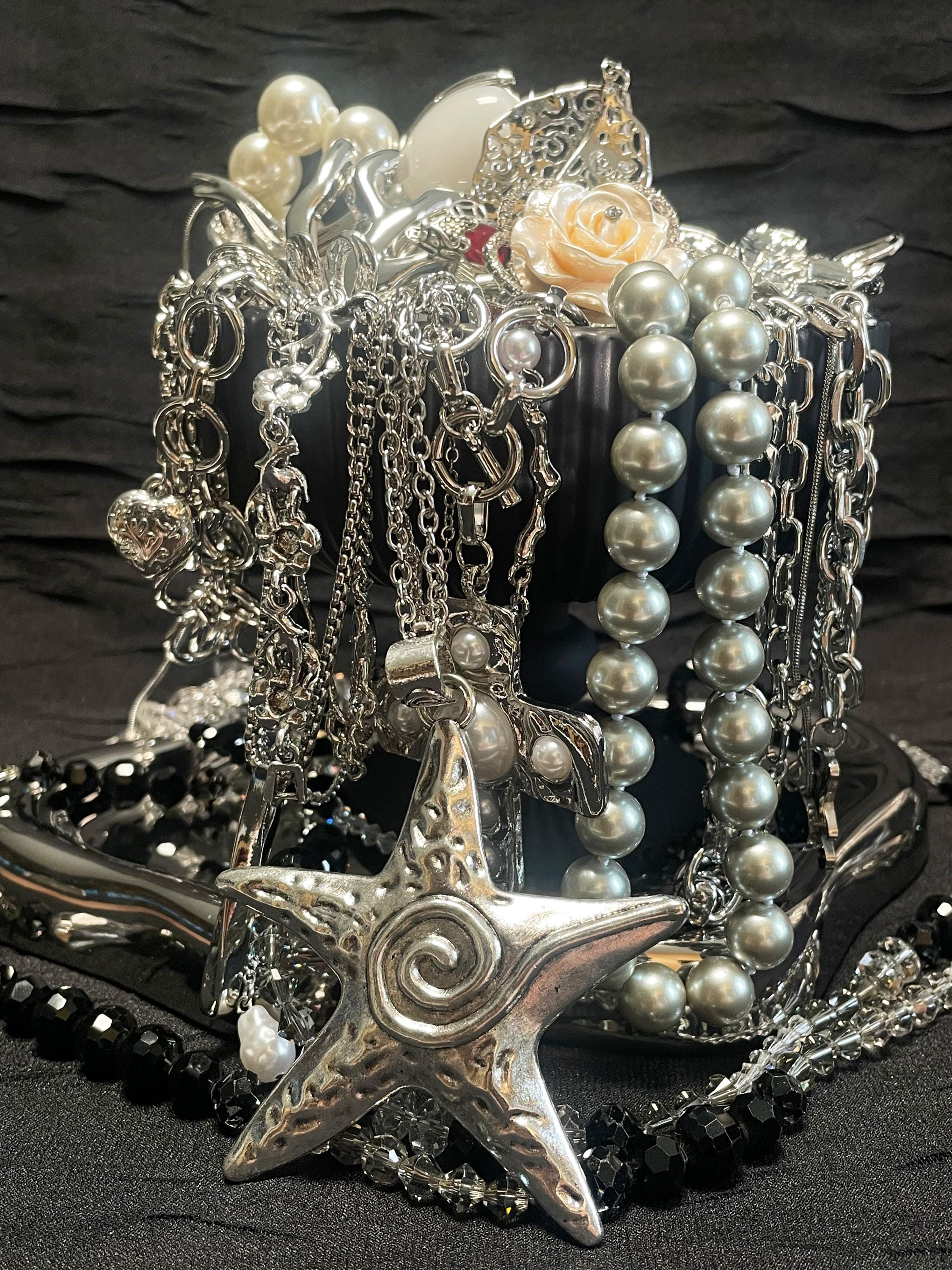 Mystery jewelry jar silver - Etsy 日本