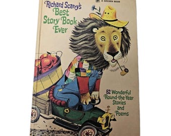 Richard Scarry's Best Story Book Ever HC 1973 9th prtg Illustr. Golden Press VG
