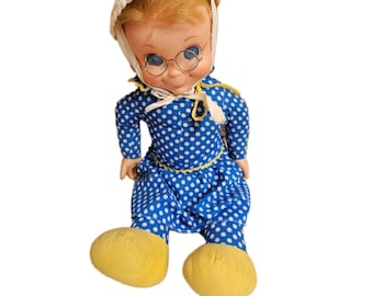 VTG 1967 Mattel Mrs. Beasley Dolls 21" No String -