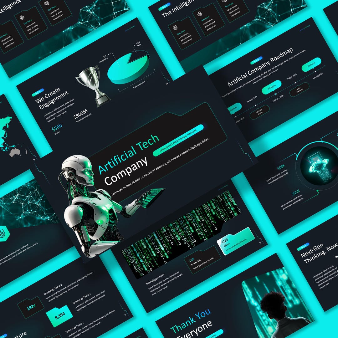 Futuristic Animated Tech Presentation Template | Technology Business ...