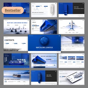 Plantilla de presentación animada de tecnología de logística inteligente / PowerPoint de negocios tecnológicos / Transiciones de PowerPoint / Infografías animadas