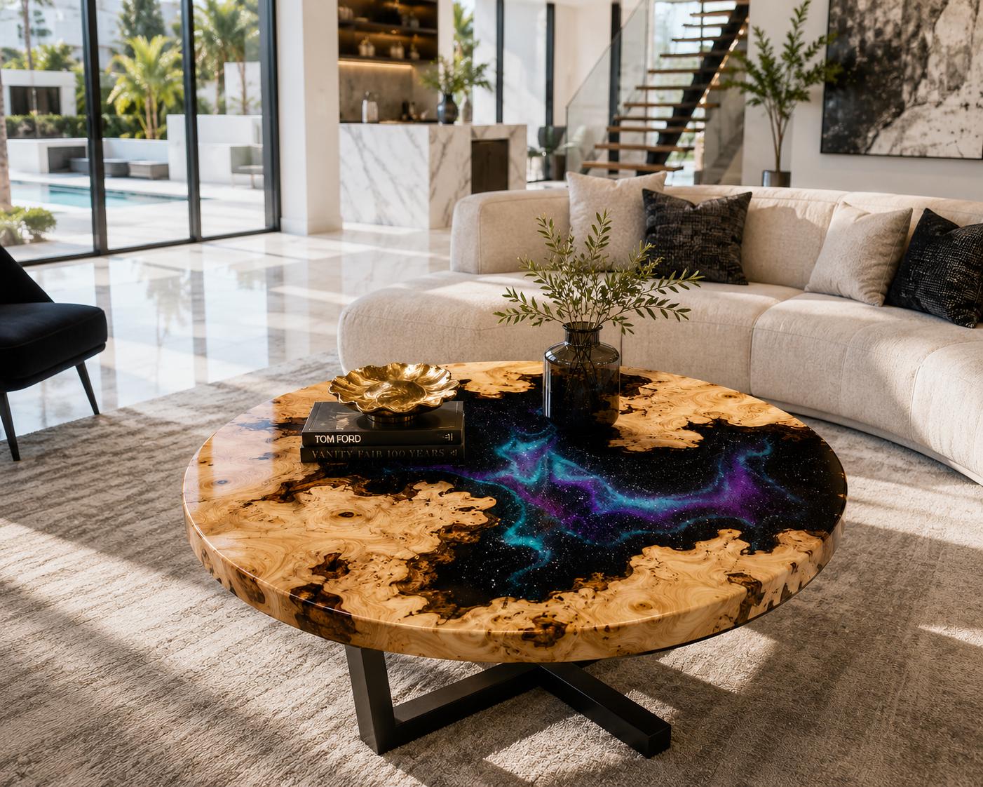 Galaxy Resin Coffee Table - Etsy Galaxy Resin Coffee Table - Etsy
