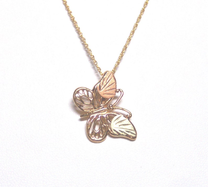 Whitaker/'s Black Hills Gold Butterfly Slide Pendant NEW Manufacturer Direct