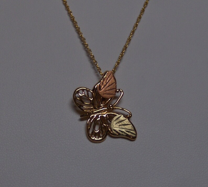 Whitaker/'s Black Hills Gold Butterfly Slide Pendant NEW Manufacturer Direct
