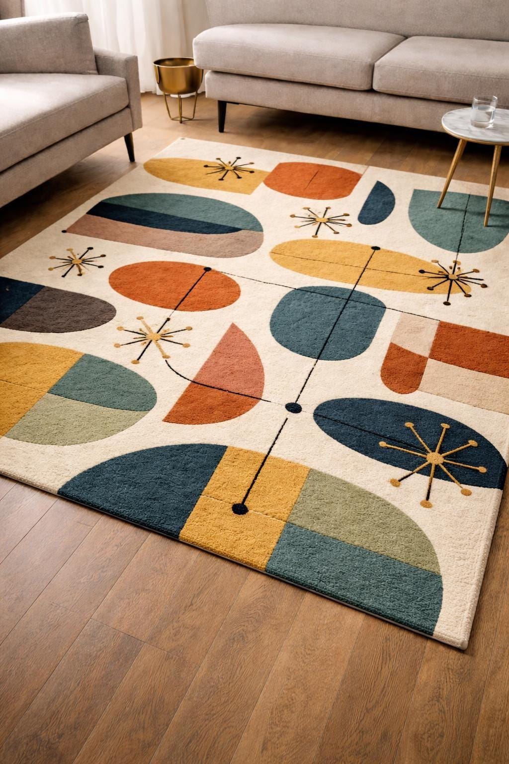 Mid century rug - Etsy 日本