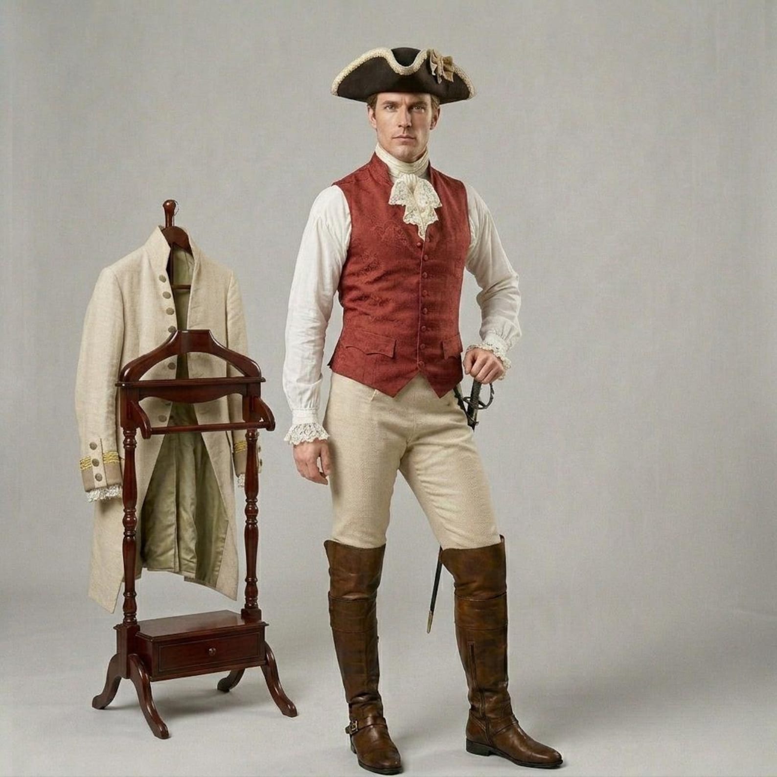 18th Century Colonial Officer Uniform Colonial Revolutionary War ...