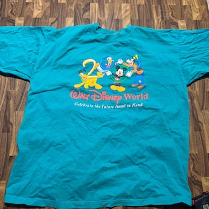 Vintage 2000 Walt Disney World Musse Donald Långben Pluto Souvenir Stora Defekter