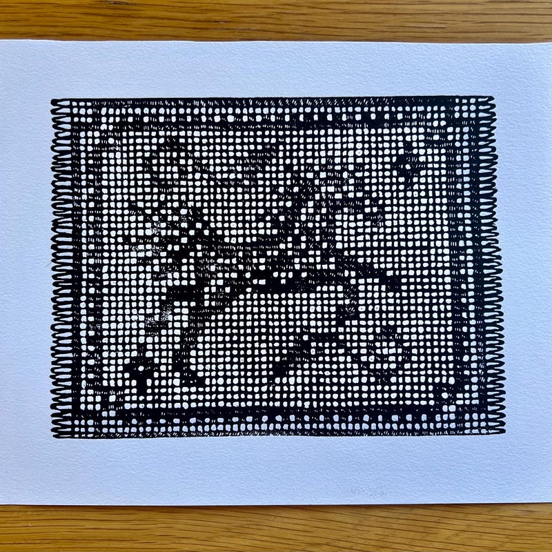 Linocut Art Horse - Etsy