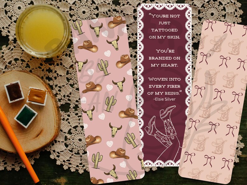 Cowboy Romance Bookmarks | Western Quotes, Pink Cowgirl (digital ...