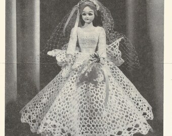 Virkmönster, Virkade Barbie-dockklädermönster,