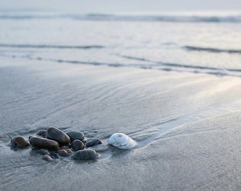 Grote landschapsmuurkunst, wacht nog steeds, horizontale natuurkunst voor woonkamer of open haard