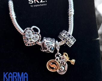 PROJECT SKZ Karma-themed charms, Stray Kids jewelry, Lovestay, Ceremony, Karma