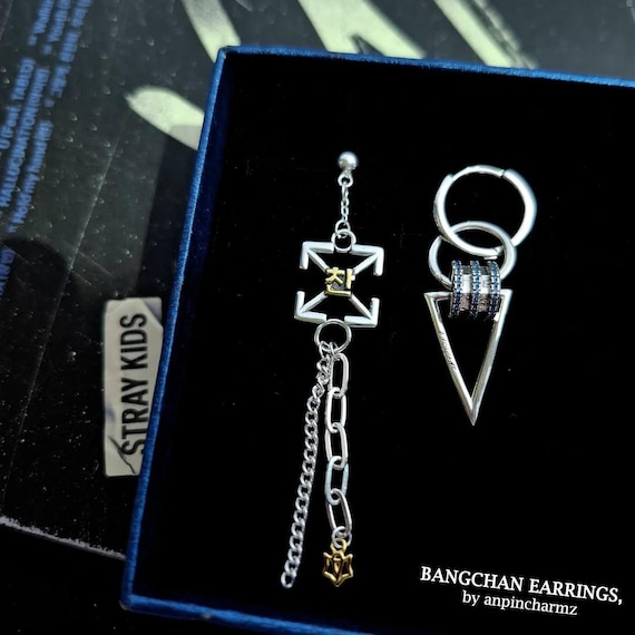 SKZ Bangchan Earrings, Stray Kids Bangchan Jewelry - Etsy