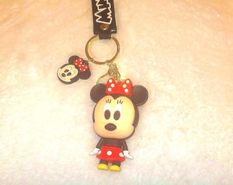 Disney Character Keychain Set - Minnie, Mickey Mouse, Donald, Daisy, Piglet, Tigger, Stitch - Cute Accessories for Fans of All Ages