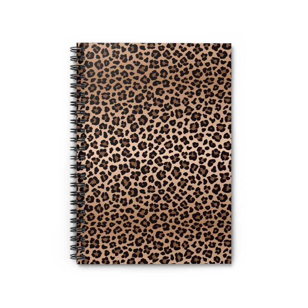 Leopard Print Spiral Notebook | Ruled Journal - Etsy