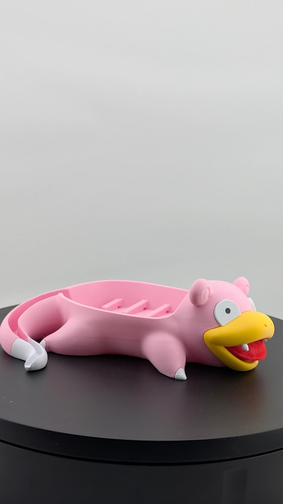 Pokemon Slowpoke Dish Soap Holder Quirky Bathroom Decor