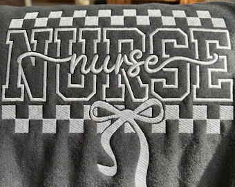 Sjuksköterskebroderidesign | Maskinbroderifil för sjuksköterskebåge | Broderi av universitetssjukskötersketröja | Sjuksköterskegåva PES DST