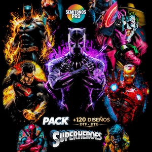 DTF Halftone Superheroes Pack