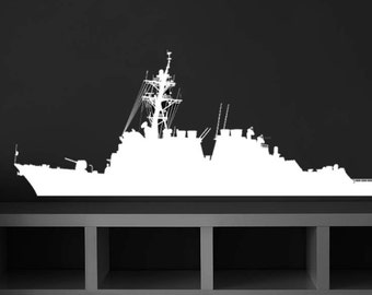Navy Battleship Art, Battleship Wall Art, Home Wall Decor, Office Decor, Sea, Model Kit Decal, Naval, Ocean, Coast Guard