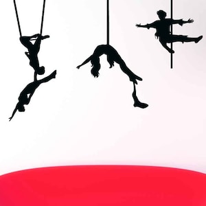 Trapeze Artist, Cirque du Soleil, Circus Decal, Circus Decorations, Trapeze Stickers, Trapeze Wall Decor