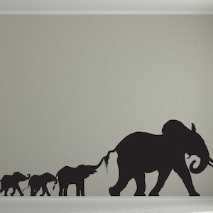 Elephant Nursery, Elephant Decor, Elephant Family Decal, Wall Decal, Kids Room Decor, Elephant Family, Africa Wall Decal, African Decor