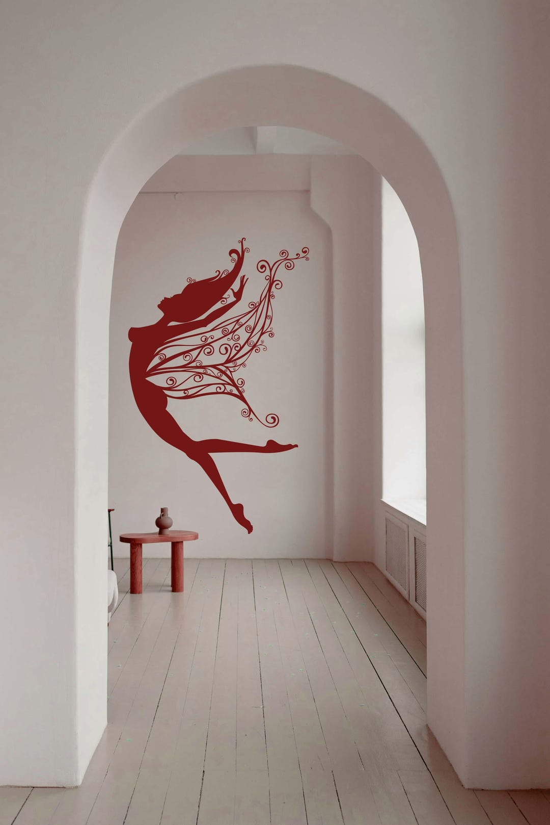 Fairy Wall Decal, Fairy Wall Art, Flying Fairy Silhouette, Fantasy Wall — free download