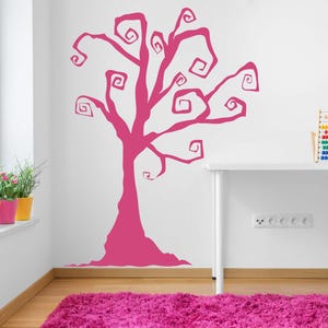 Gothic branch design wall art with curling swirls for a spooky yet elegant home accent.