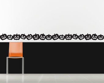 Halloween Decorations, Border, Halloween Decor, Bat Decal, Ghost Decor, Witch Decor, Witch Decal, Pumpkin Decor, Wall Decal, Wall Decor, Art