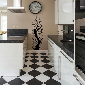 Mystical wall art created as a window style silhouette tree, offering a symbolic portal into imagination, transformation, and quiet inner worlds.