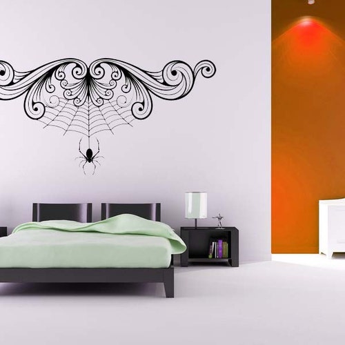 Spider  Wall Decal Halloween Funny Scary Vinyl Art Decor Etsy