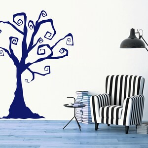 Spooky tree wall art for a dramatic and creative statement.