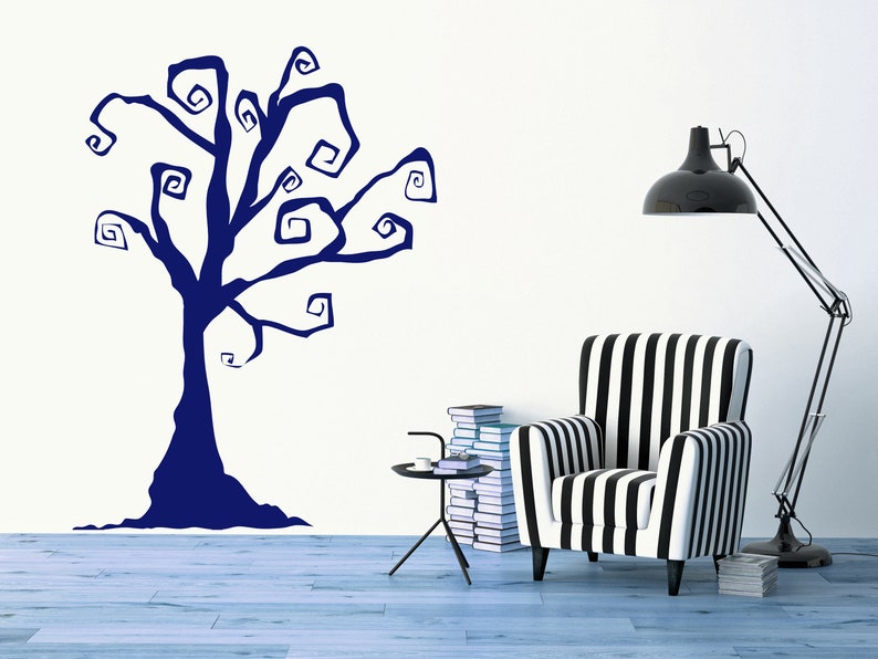 Spooky tree wall art for a dramatic and creative statement.