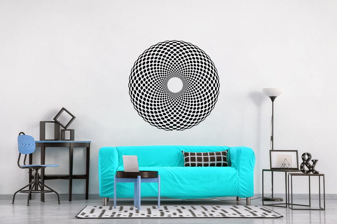 3D Wall Decal, 3D Wall Decor, Three-dimensional Wall Art, Psychedelic ...