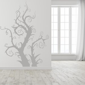 Fantasy tree decal that reflects the kind of artwork found in old storybooks, where forests feel alive and full of untold stories.