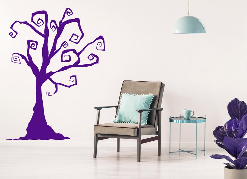 Tree wall art featuring a stylized tree design for Halloween or year-round gothic decor.