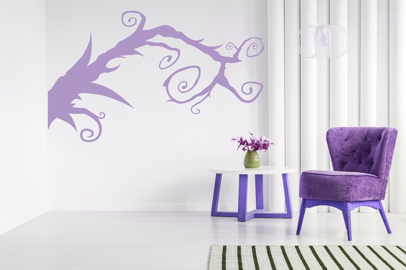 Dark nature decor featuring elegant swirling branches, perfect for creating a sense of mystery, creativity, and organic flow in any artistic space.