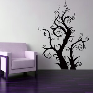 Gothic wall art inspired by nature’s darker elegance, blending organic growth with a slightly surreal silhouette.
