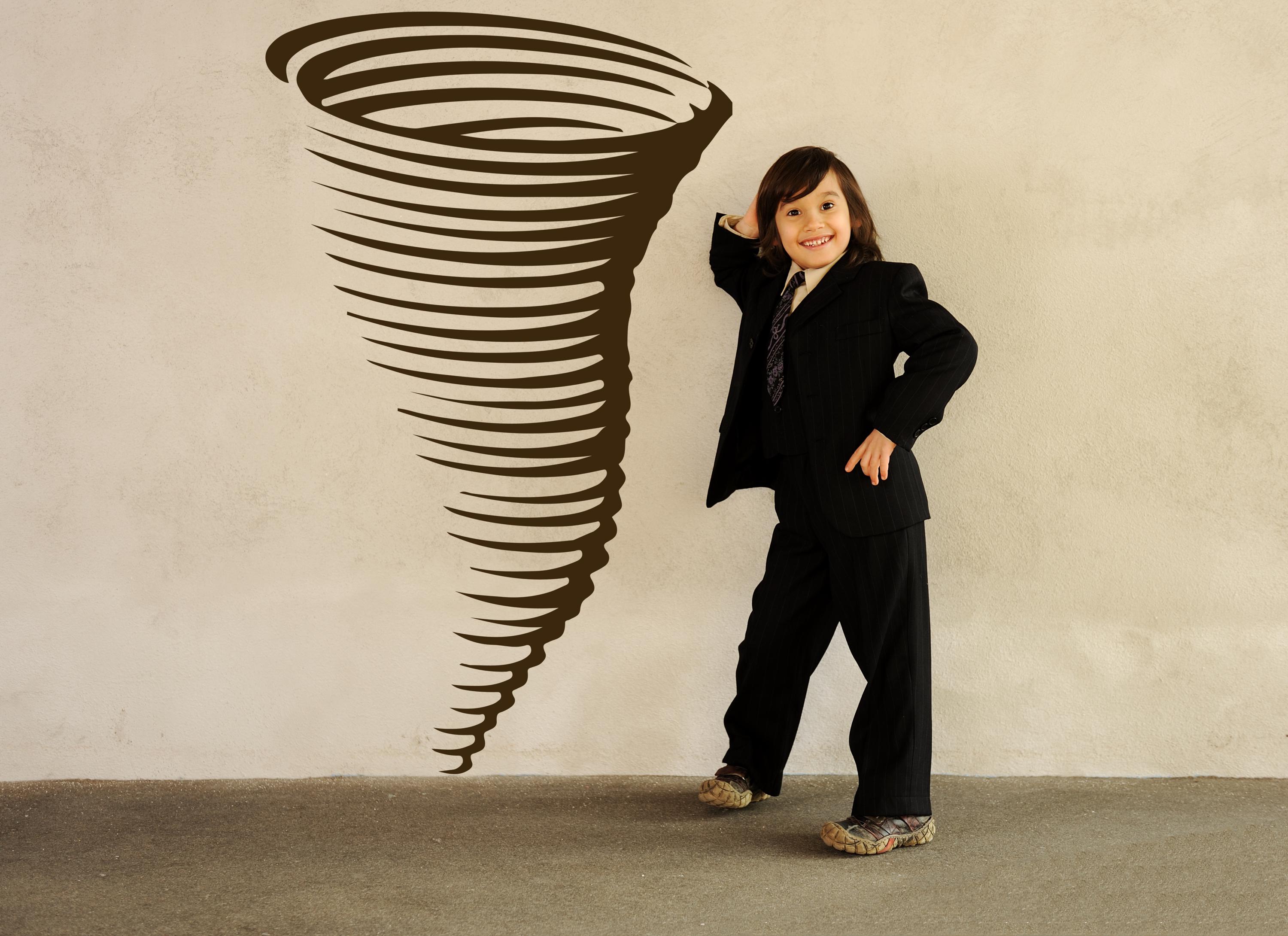 Cyclone Wall Decal, Funnel Cloud Decor, Tornado Artwork, Storm Art ...