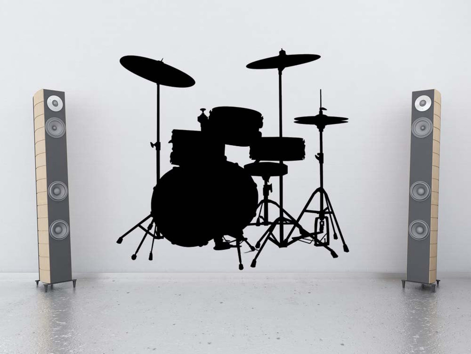 Drum Set Drum Art Drum Wall Art Drum Decal Snare Cymbals Etsy