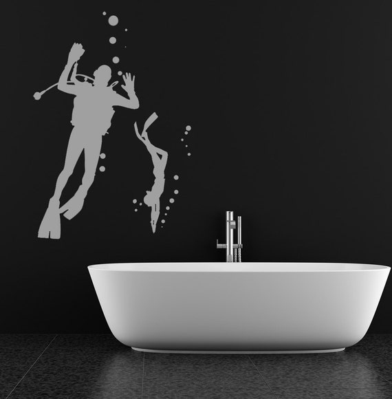 DIVE INSTRUCTOR Scuba Diver Diving Vinyl Decal Sticker C